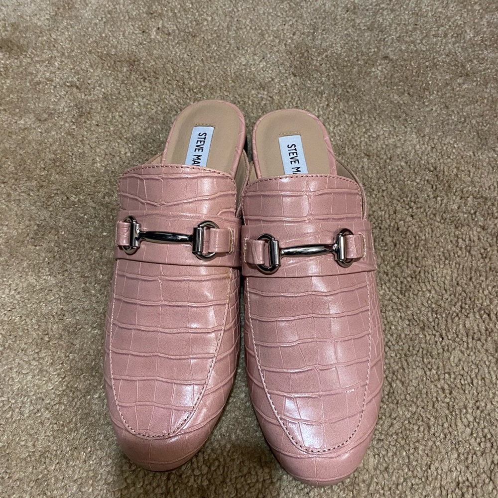 Pinkish Steve Madden shoes only worn one time.
